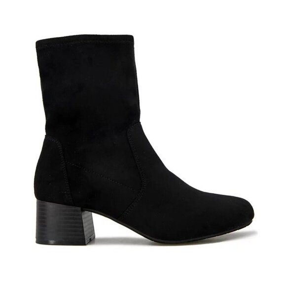 Kenneth Cole Reaction Womens Size 7.5M Road Stretch Block Heel Booties Black $99 - Picture 4 of 10